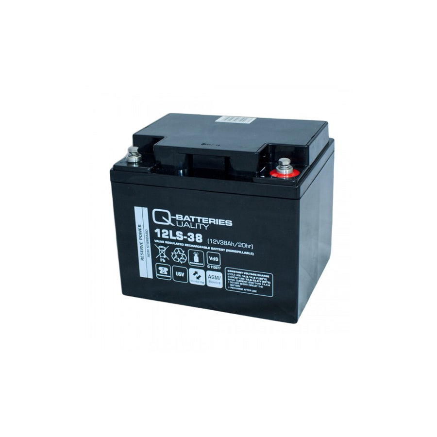 Q-Batteries 12LS38 12V 38Ah lead fleece battery / AGM VRLA with VdS