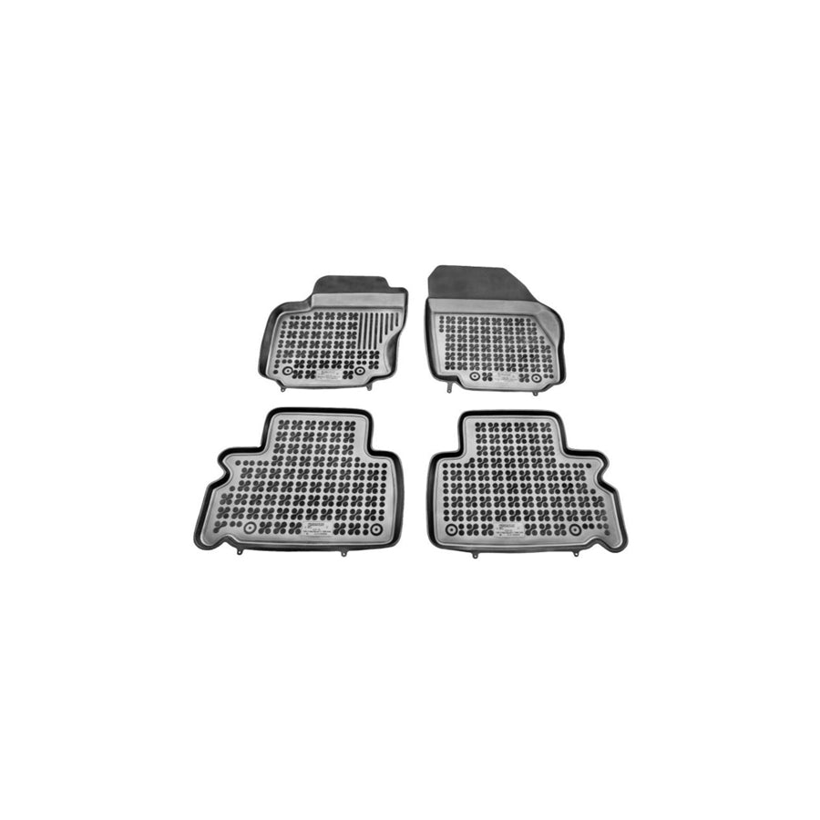 REZAW PLAST Tailored 200609 Floor mat set Elastomer, Front and Rear, Quantity: 4, Black
