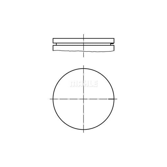 MAHLE ORIGINAL 082 78 00 Piston 89,0 mm, without cooling duct