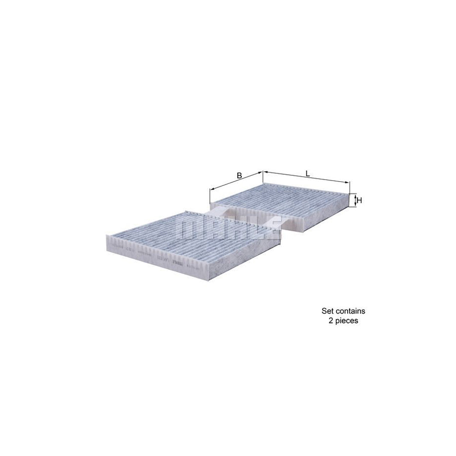 MAHLE ORIGINAL LAK 630/S Pollen filter Activated Carbon Filter