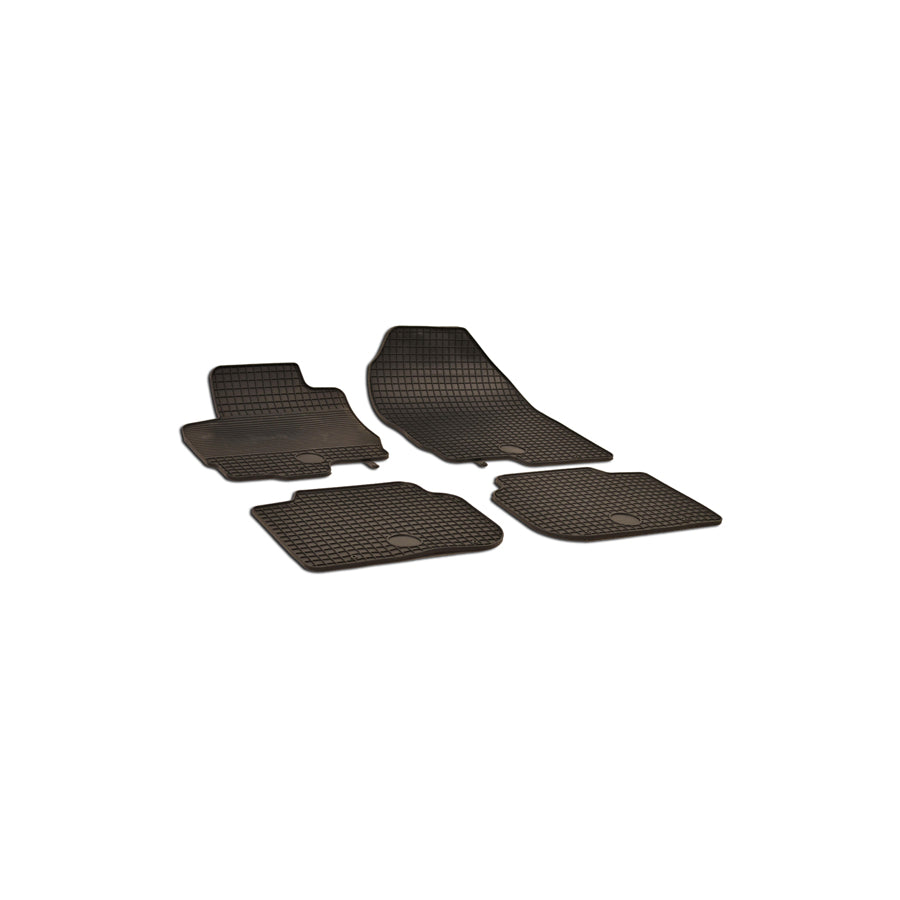 WALSER Tailored 50448 Floor mat set for MITSUBISHI COLT Elastomer, Front and Rear, Quantity: 4, Black