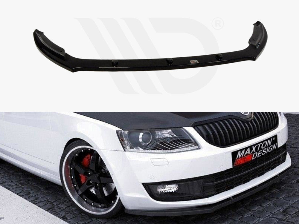 Maxton Design SK-OC-3-FD2T Front Splitter V.2 Skoda Octavia | Duco Car Parts UK Car Parts