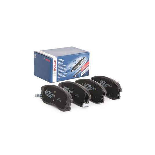 Bosch 0986494250 Brake Pad Set With Acoustic Wear Warning With Anti Squeak Plate BP1122