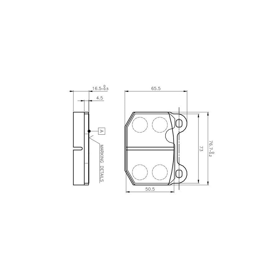 Bosch 0986Tb2052 Brake Pad Set Excl Wear Warning Contact