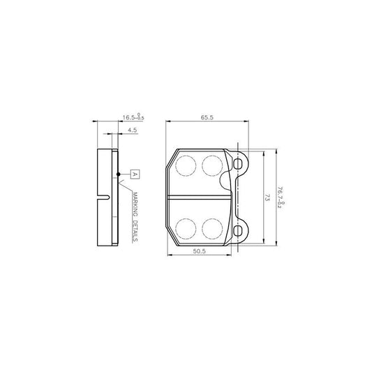 Bosch 0986Tb2052 Brake Pad Set Excl Wear Warning Contact
