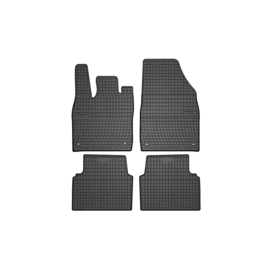 FROGUM Tailored, Basic 411388 Floor mat set for VW ID.3 (E11_) Elastomer, Front and Rear, Quantity: 4, Black, (LHD)