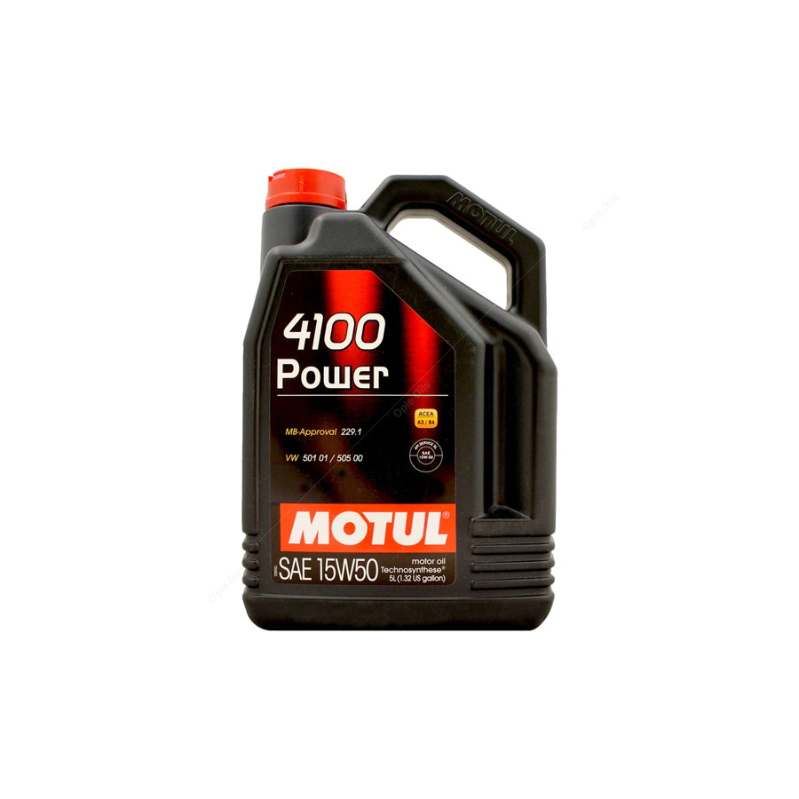 Motul 4100 Power 15w-50 Technosynthese Synthetic Car Engine Oil 5l