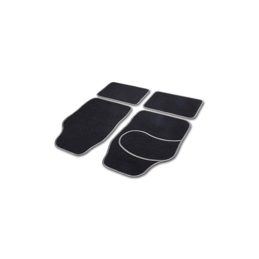 CARTREND Universal fit 10600 Floor mat set Textile, Front and Rear, Quantity: 4, Black