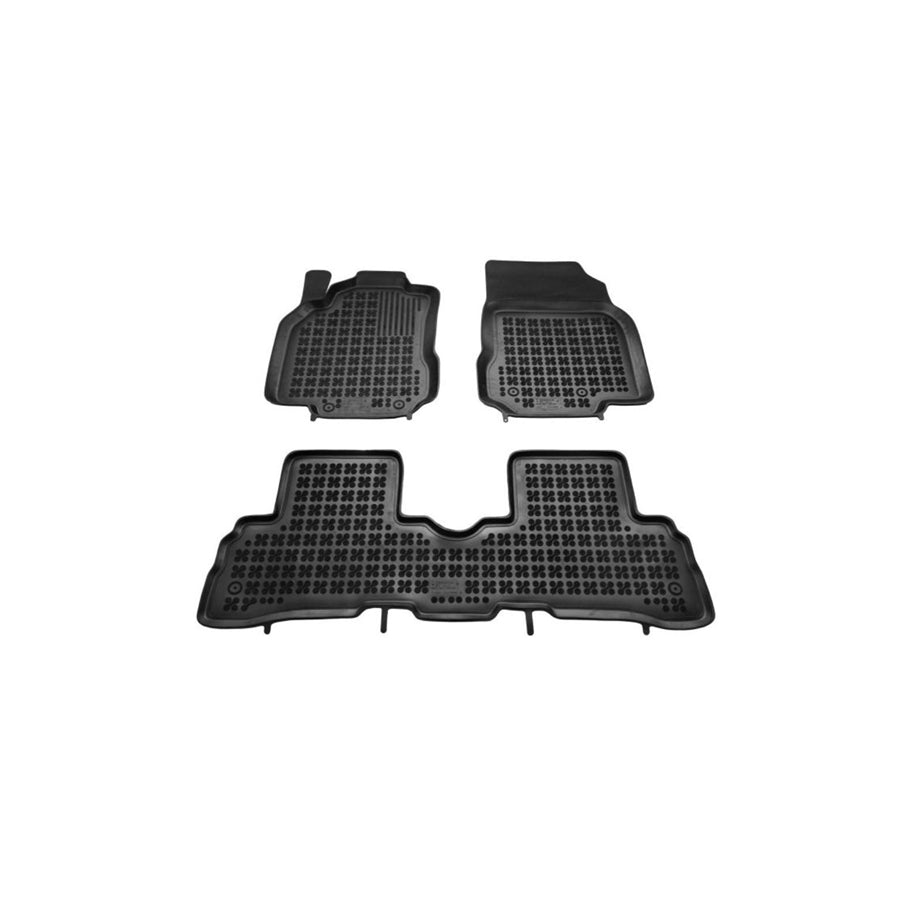 REZAW PLAST 201815 Floor mat set for NISSAN Cube (Z12) Elastomer, Front and Rear, Black
