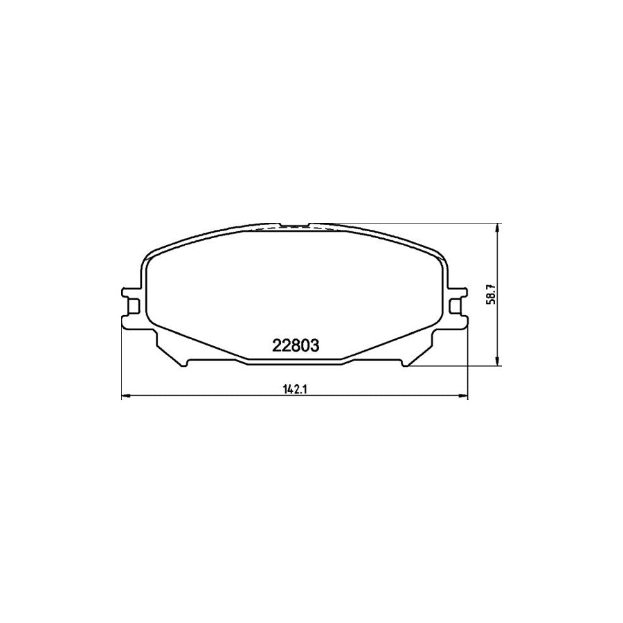 Hella 8DB 355 039 201 Brake Pad Set Incl Wear Warning Contact With Brake Caliper Screws