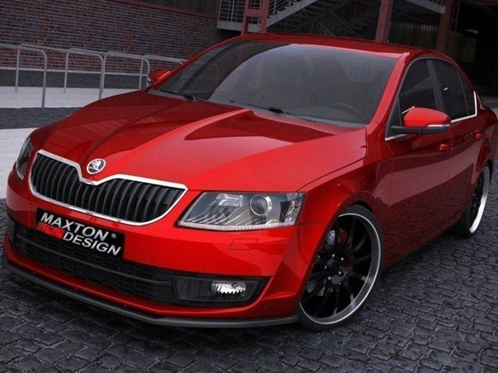Maxton Design SK-OC-3-FD1T Front Splitter Skoda Octaviafits | Duco Car Parts UK Car Parts