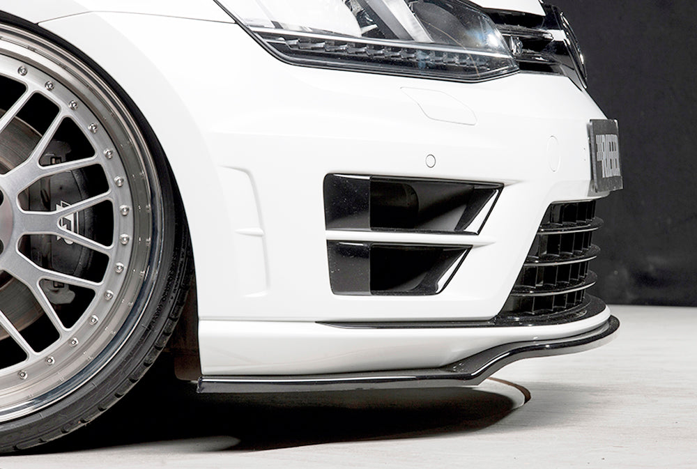 Rieger 00088091 VW Mk7 Mk7-Line Golf R Front Splitter - Glossy Black
