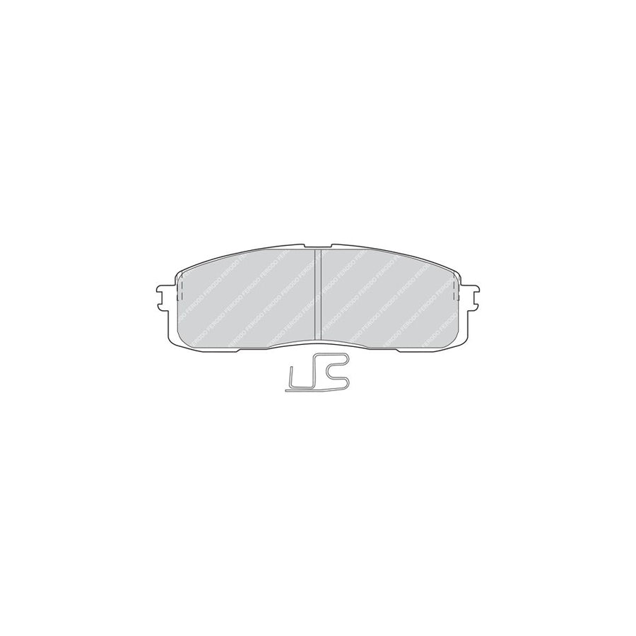 Ferodo Premier Fdb477 Brake Pad Set With Acoustic Wear Warning