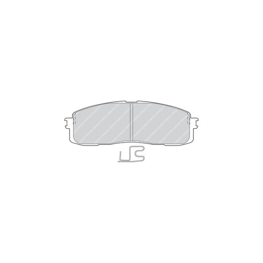 Ferodo Premier Fdb477 Brake Pad Set With Acoustic Wear Warning