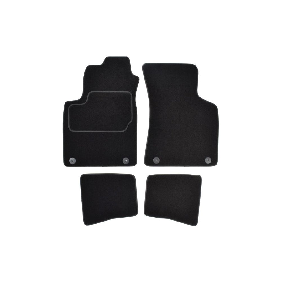 MAMMOOTH A041 AUD250 PRM 01 Floor mat set for AUDI TT Coupe (8N3) Textile, Front and Rear, Quantity: 4, Black