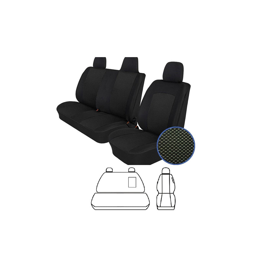 FROGUM S-/32_T06 Car seat cover Black, Front