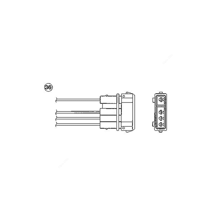 NTK Lambda Sensor / O2 Sensor (NGK 97908) - OZA457-EE19