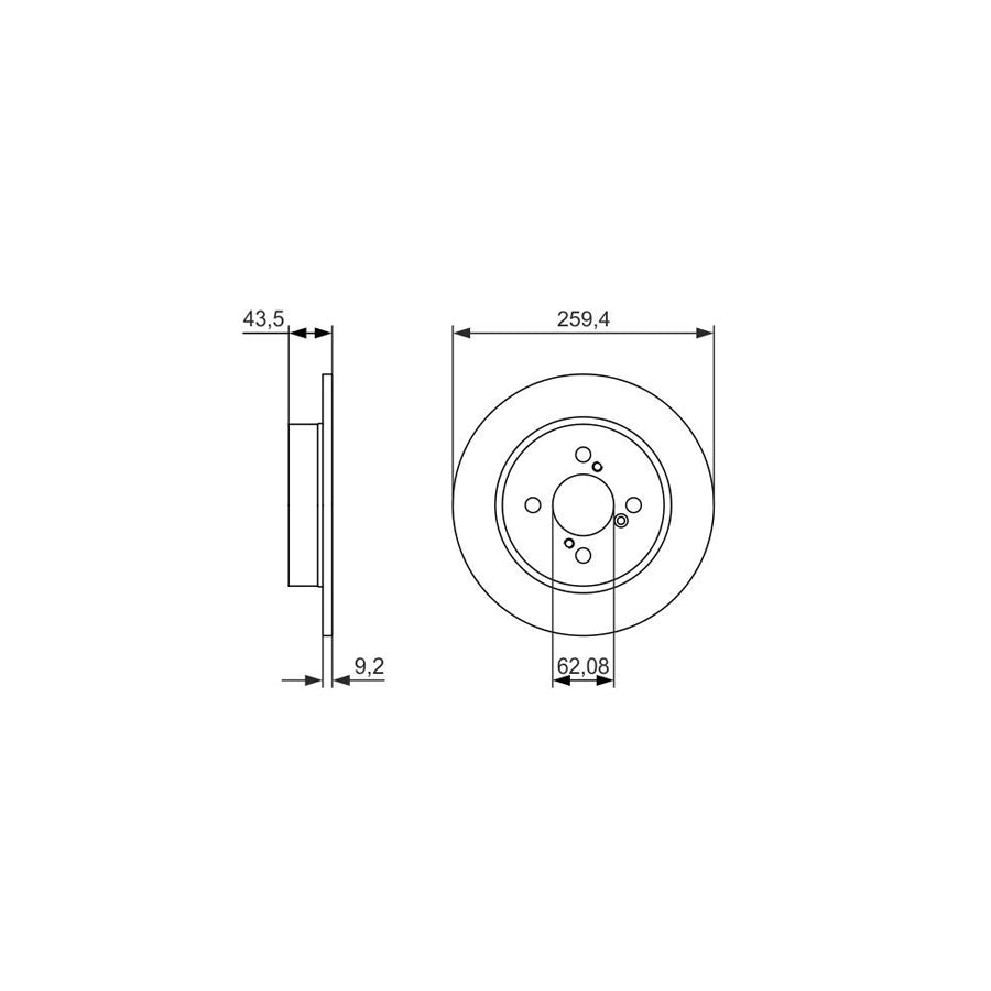 BOSCH 0 986 479 792 Brake Disc for SUZUKI Swift IV Hatchback FZ NZ Solid Oiled High carbon
