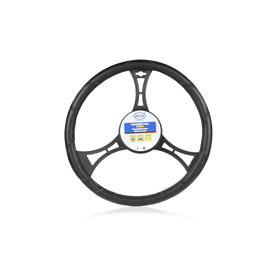 ALCA Luxus 590200 Steering wheel cover Black, ?: 41-43cm, PVC