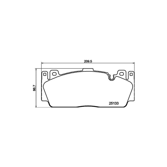 Hella 8DB 355 019 991 Brake Pad Set Prepared For Wear Indicator