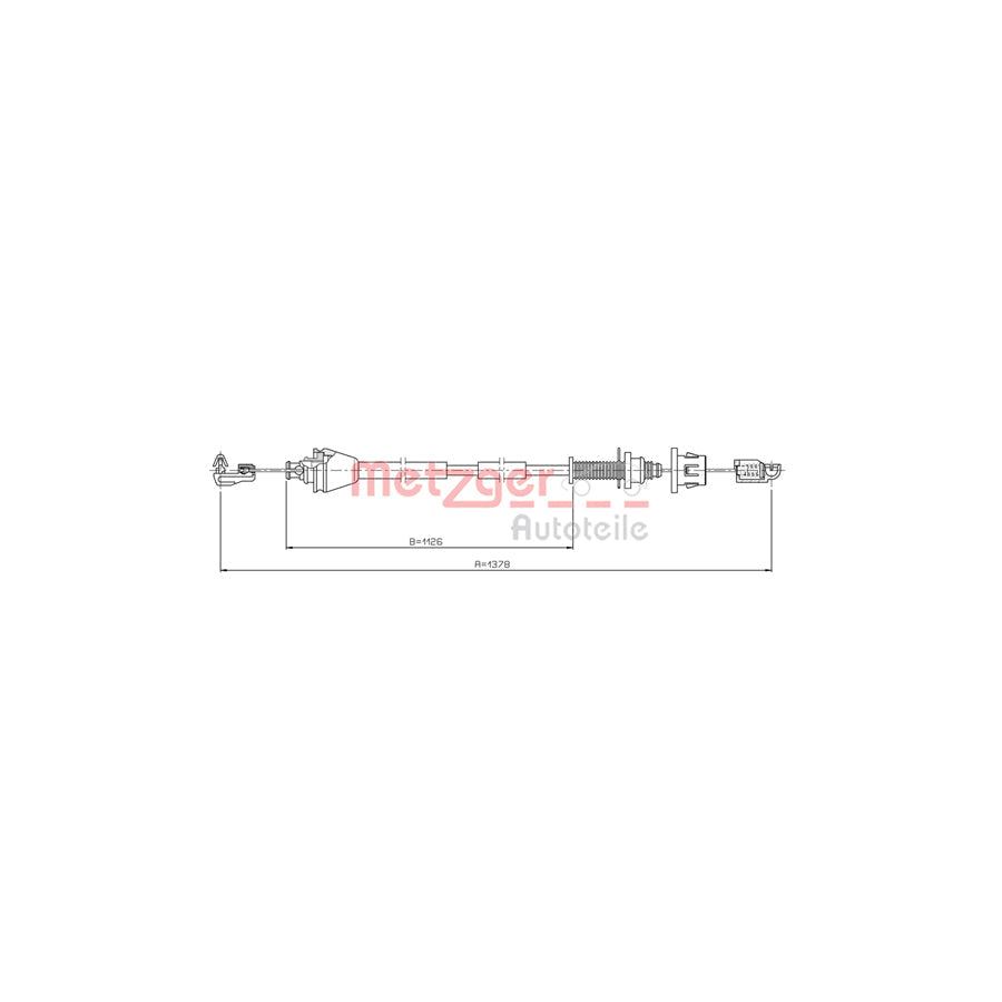METZGER 3.RE001 Throttle Cable | Duco Car Parts UK Car Parts