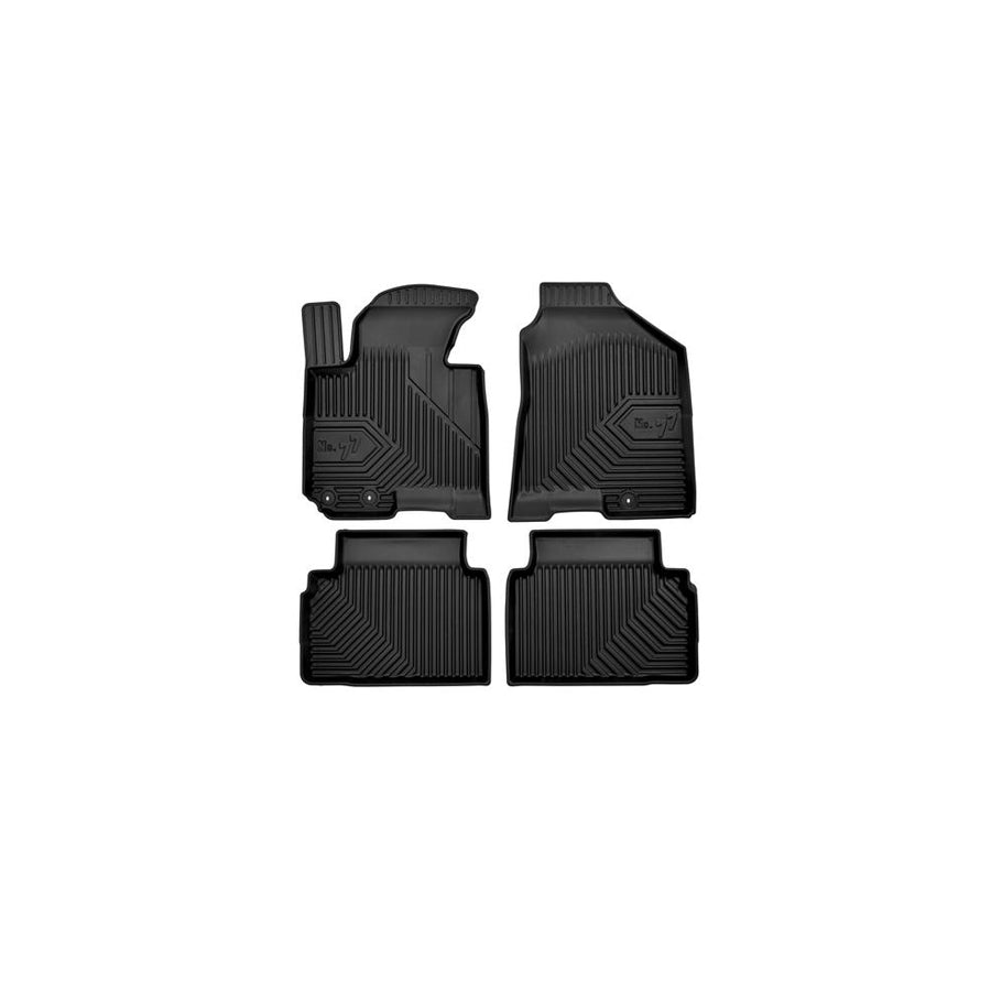 FROGUM Tailored 77409156 Floor mat set Elastomer, Front and Rear, Quantity: 3, Black, (LHD)