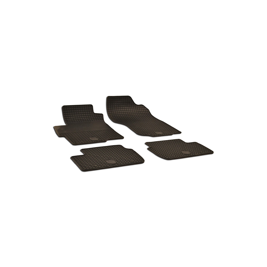 WALSER 50449 Floor mat set for MITSUBISHI LANCER Elastomer, Front and Rear, Quantity: 4, Black