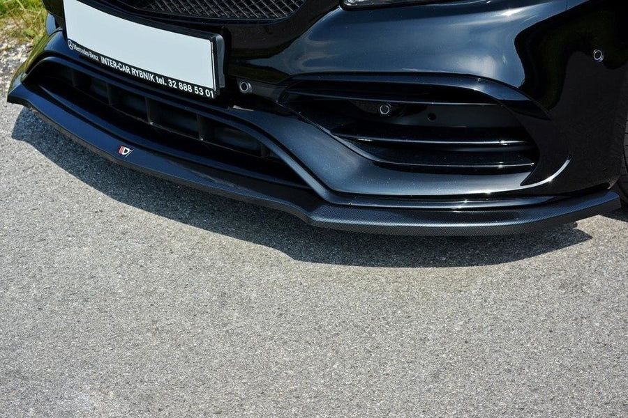Maxton Design Mercedes Benz A-Class AMG-Line / A45 AMG W176 (Facelift) Front Splitter V.1