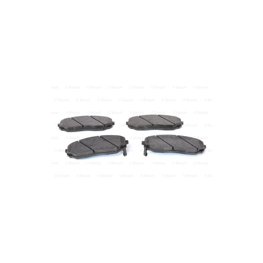Bosch 0986494143 Brake Pad Set For Kia Sorento I Jc With Acoustic Wear Warning With Anti Squeak Plate With Mounting Manual BP1054