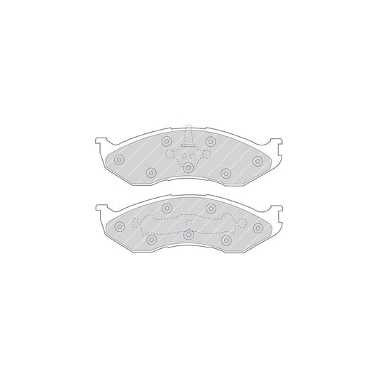 Ferodo Premier Fdb929 Brake Pad Set Not Prepared For Wear Indicator With Piston Clip Without Accessories