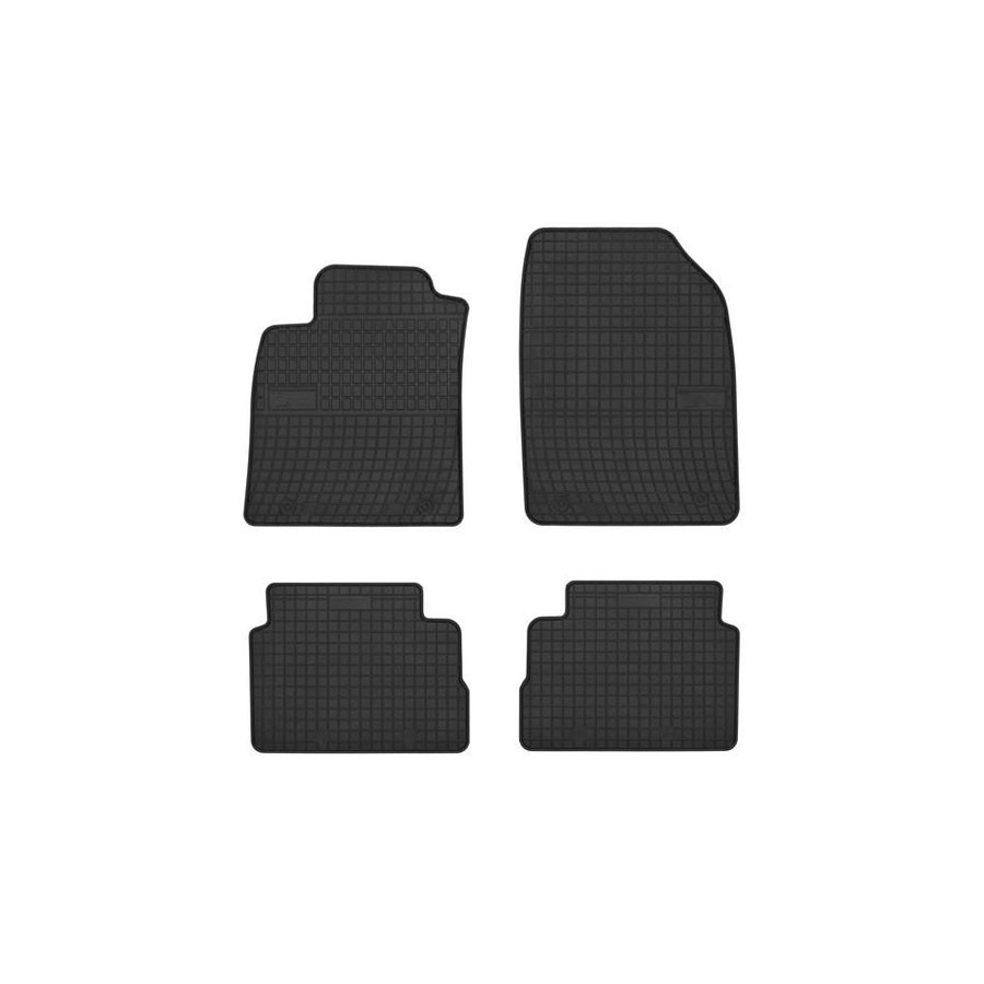 FROGUM Tailored 0703 Floor mat set Elastomer, Front and Rear, Quantity: 4, Black, (LHD)