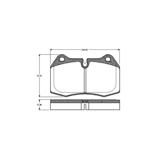 Bosch 0986Tb2247 Brake Pad Set Excl Wear Warning Contact