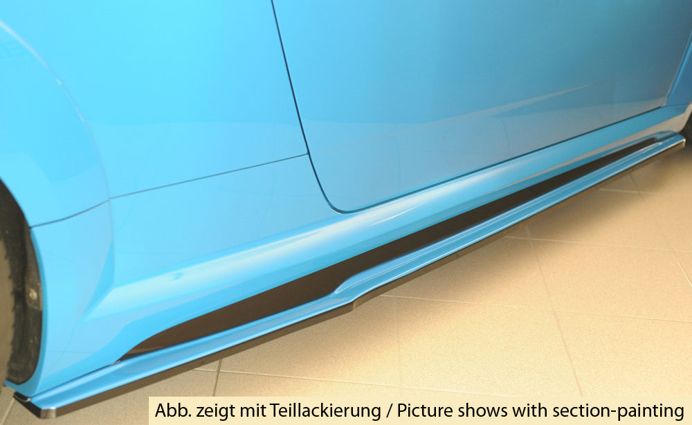 Rieger 00055187 Audi 8J-FV 8S Right Side Skirt Splitter (TT, TTS & TTRS) -  Matte Black