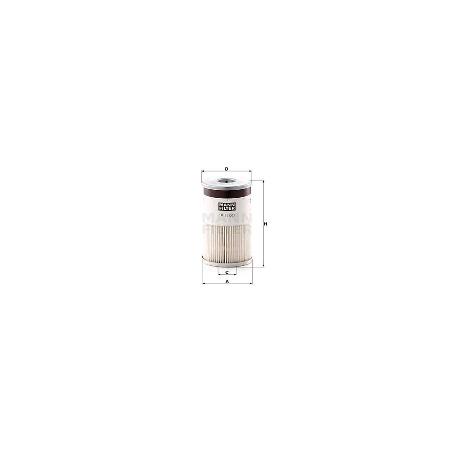 MANN-FILTER P 11 001 x Fuel filter with seal