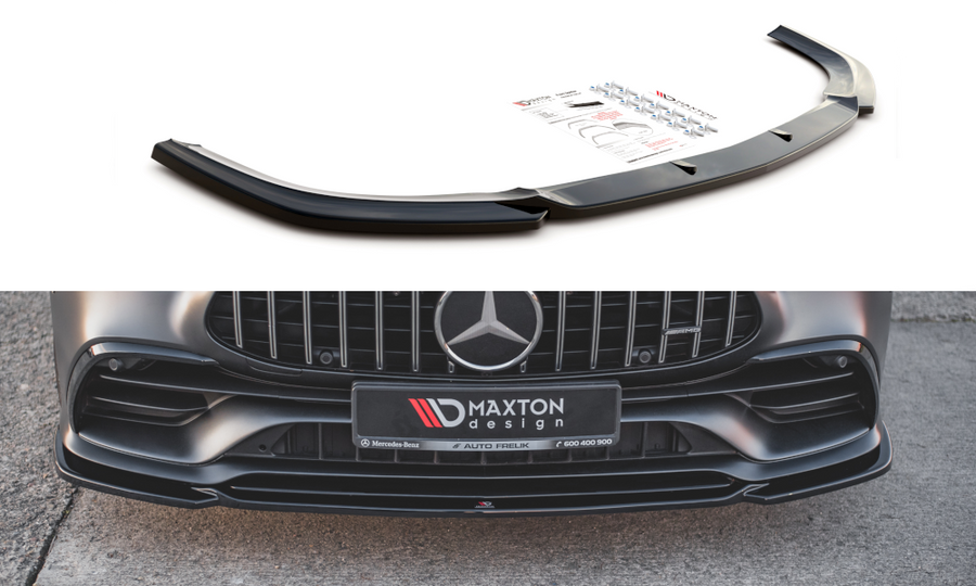 Maxton Design ME-GT-4D-53-FD1T Front Splitter V.1 Mercedes Benz AMG GT 53 4-Door Coupe | Duco Car Parts UK Car Parts