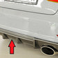 Rieger 00099369 Audi 8V Rear Diffuser (A3 & S3)