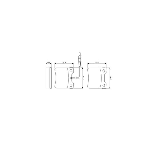 Bosch 0986424229 Brake Pad Set Front Axle Rear Axle With Mounting Manual BP106