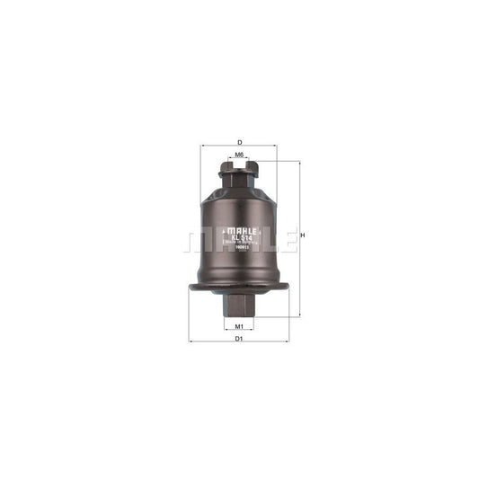 MAHLE ORIGINAL KL 514 Fuel filter In-Line Filter