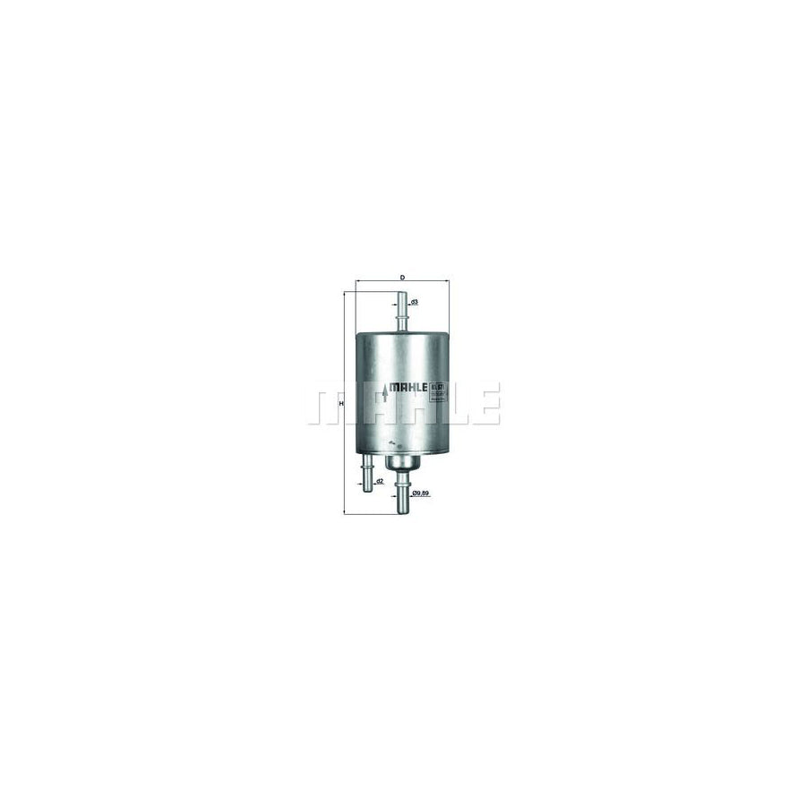 MAHLE ORIGINAL KL 573 Fuel filter In-Line Filter