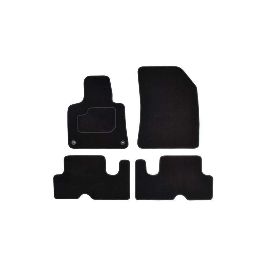 MAMMOOTH A041 CIT130 PRM 01 Floor mat set for CITRO??? C4 Textile, Front and Rear, Quantity: 4, Black