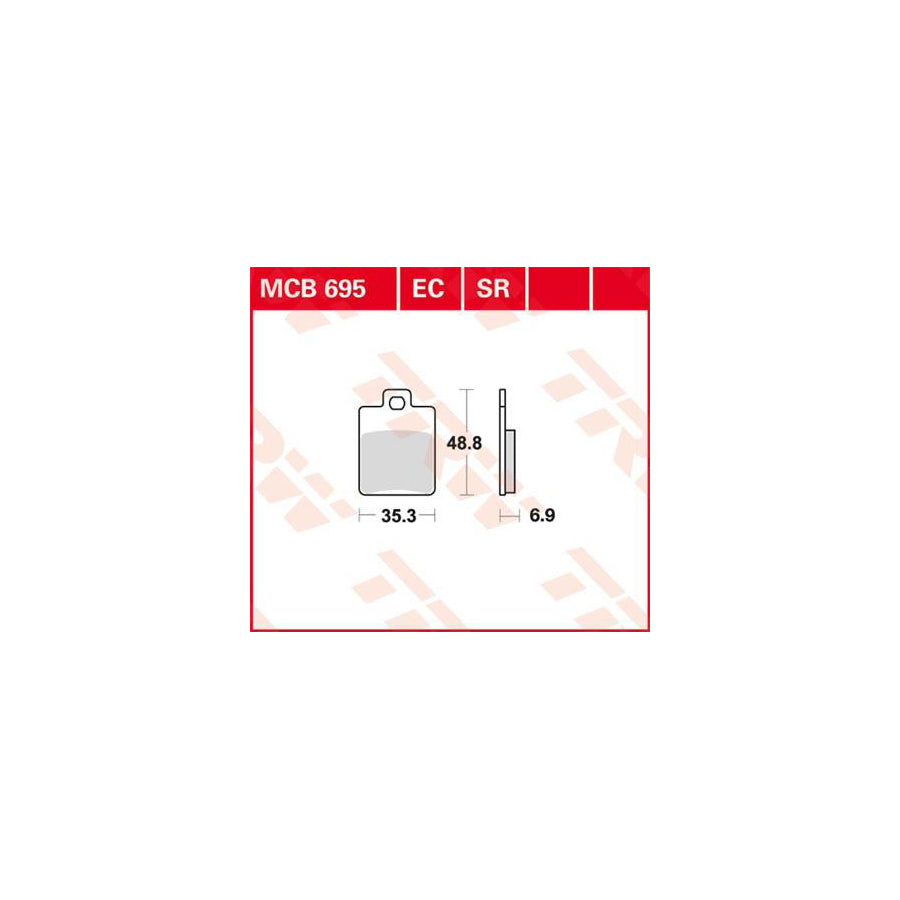 TRW Sinter Sportive Scooter Mcb695Sr Brake Pad Set