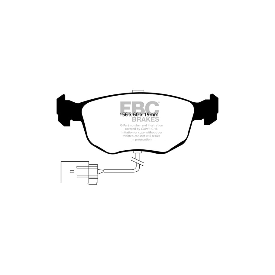 EBC PLK1495 Ford Mondeo Mk1 Yellowstuff Pads and Brake Line Performance Pack - Bendix Caliper 2 | Duco Car Parts UK Car Parts