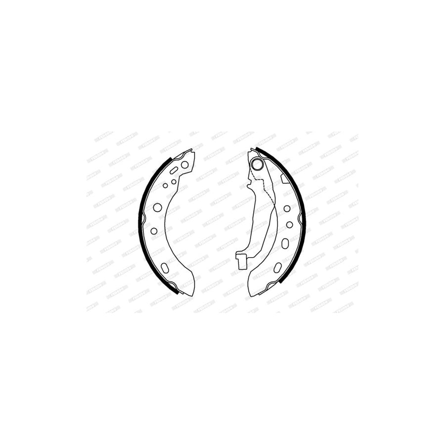 FERODO PREMIER FSB640 Brake Shoe Set for NISSAN Micra II Hatchback K11