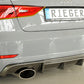 Rieger 00099369 Audi 8V Rear Diffuser for Sport Tailpipe Left & Right (A3 & S3) - Carbon-Look