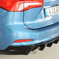 Rieger 00088238 Ford DEH Focus 4 Rear Diffuser for Sport Tailpipe Left & Right (Inc. Focus 4 ST) - Glossy Black