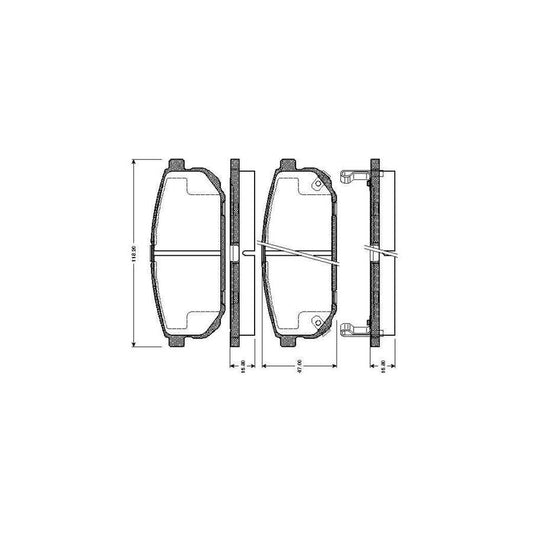 Bosch 0986Tb2861 Brake Pad Set For Kia Sorento I Jc Excl Wear Warning Contact With Accessories