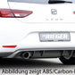 Rieger 00088090 SEAT 5F Leon Rear Diffuser for Sport Tailpipe Left & Right - Glossy Black
