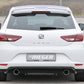 Rieger 00088090 SEAT 5F Leon Rear Diffuser for Sport Tailpipe Left & Right - Glossy Black