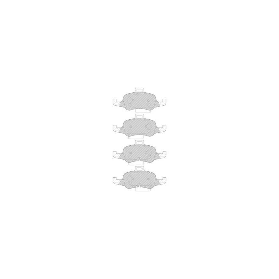 Ferodo Fdb4996 Brake Pad Set For Audi Tt Prepared For Wear Indicator Without Accessories