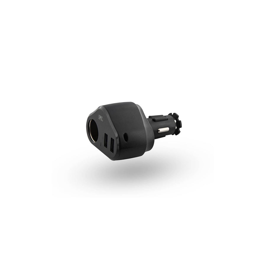 TnB ACGP3IN1V2 8101 In-car charger 12, 24V, Number of inlets/outlets: 1x cigarette lighter, 2 USB, Black